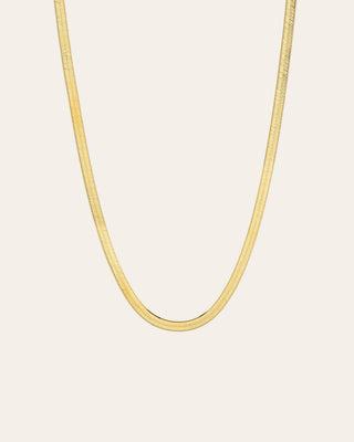 14k Gold Herringbone Necklace