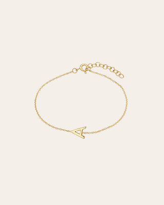 14k Gold Initial Bracelet