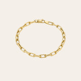 14k Gold Large Open Link Chain Anklet Chains Zoe Lev Jewelry