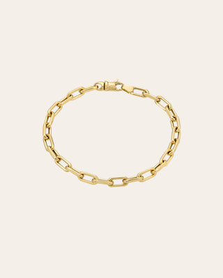 14k Gold Large Open Link Chain Anklet