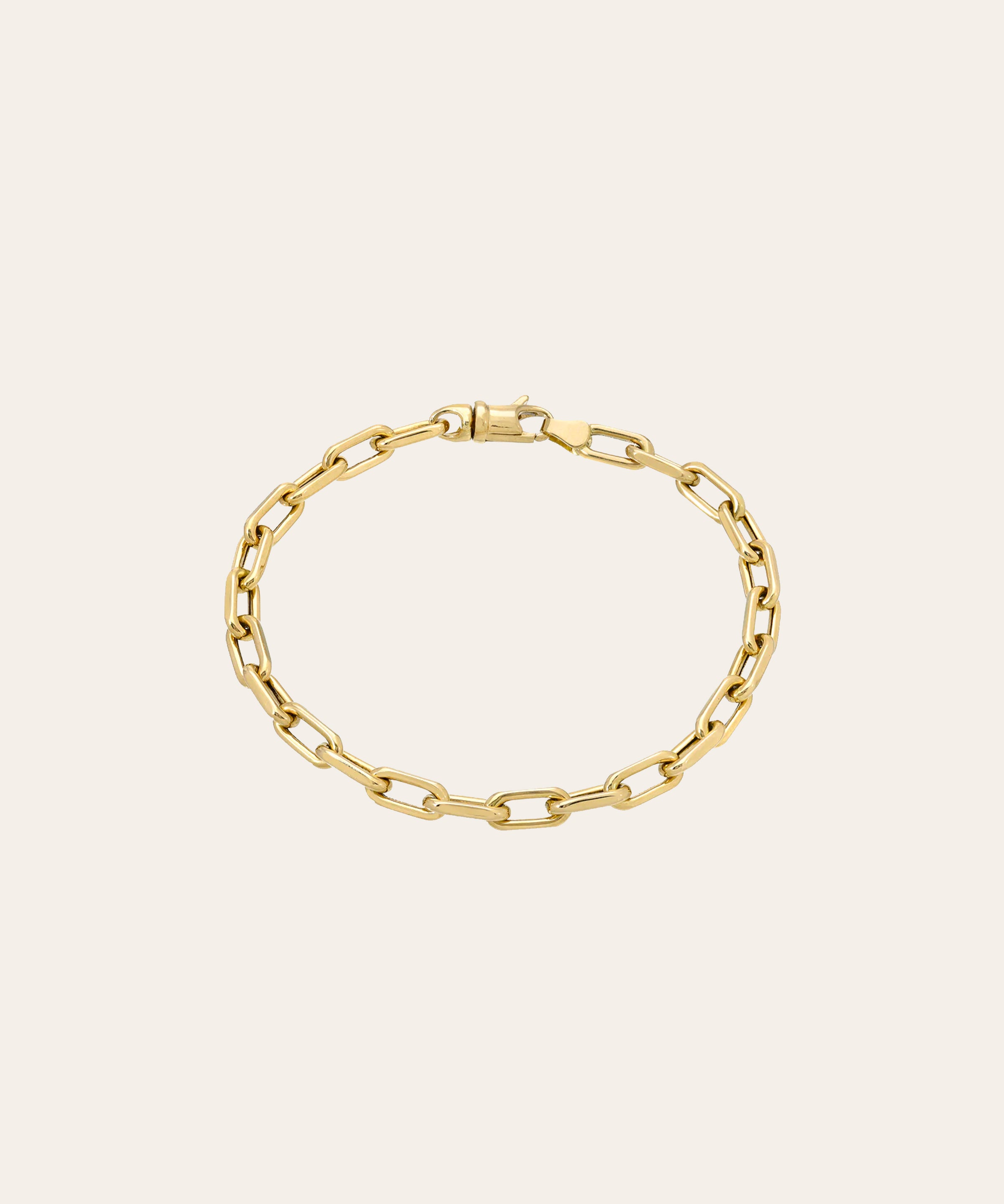 14k Gold Large Open Link Chain Bracelet Chains Zoe Lev Jewelry