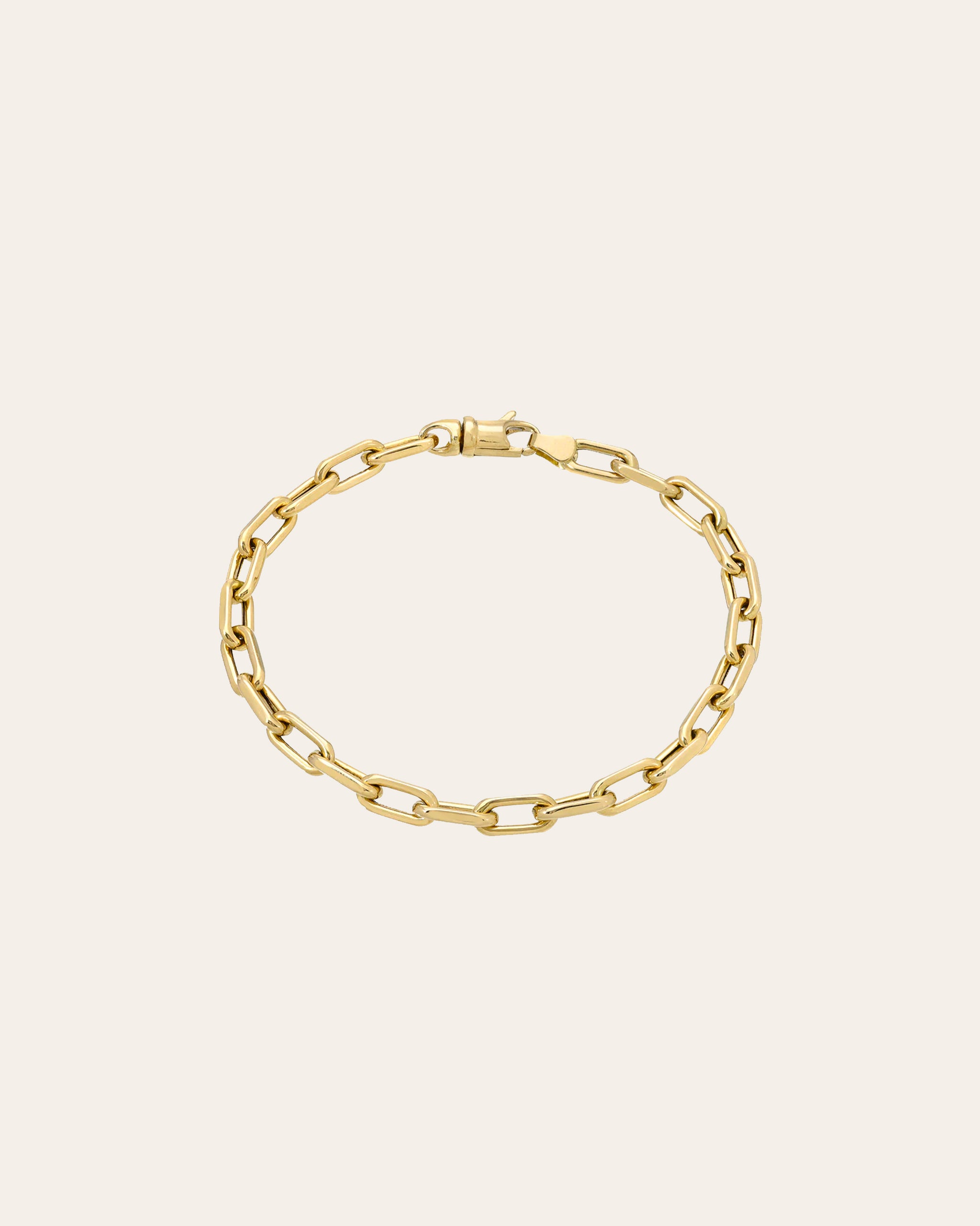 14K Gold Chain Link Bracelet