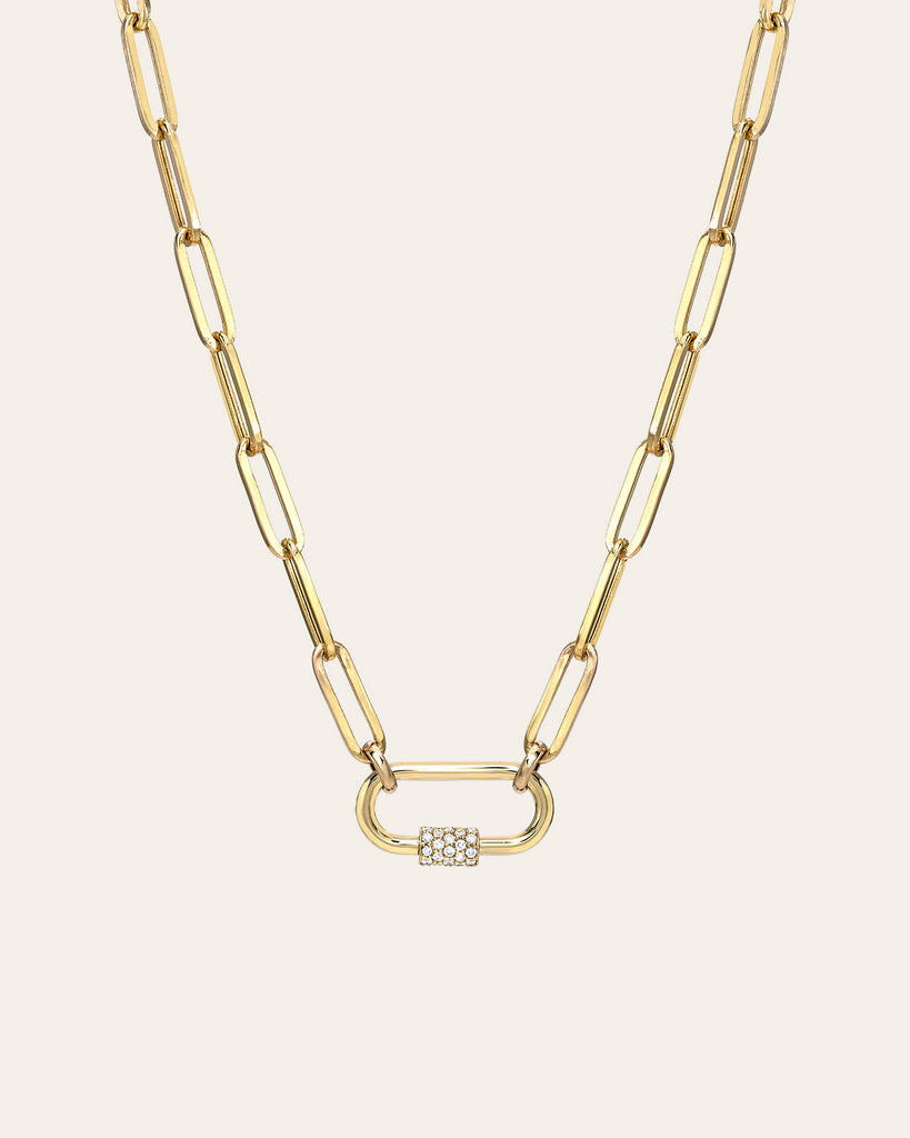 SF Fine 14K Paperclip Necklace in Gold | Lord & Taylor