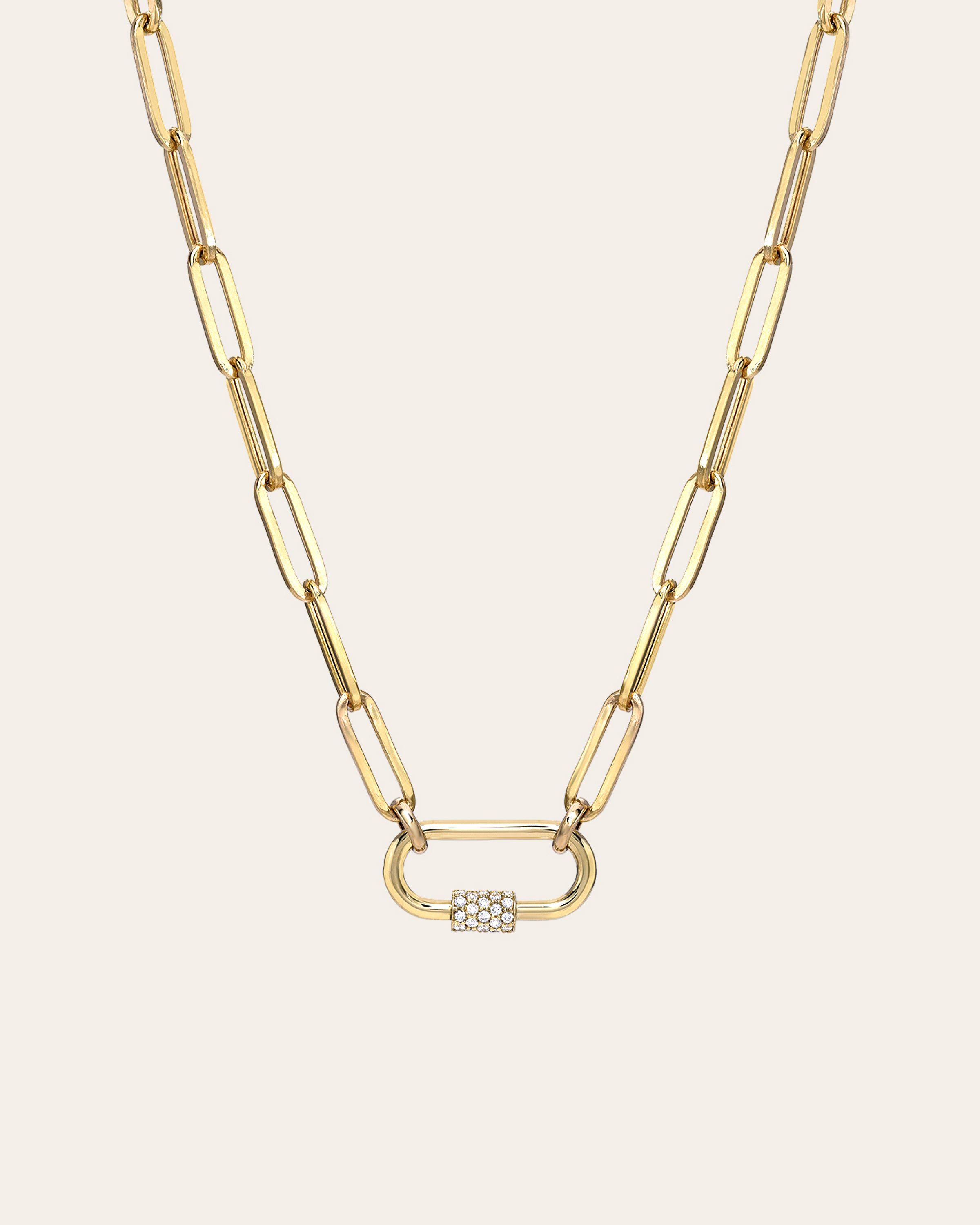 Off-White Gold Paperclip Necklace Off-White