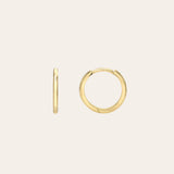14k Gold Medium Huggie Earrings Hoops & Huggies Zoe Lev Jewelry