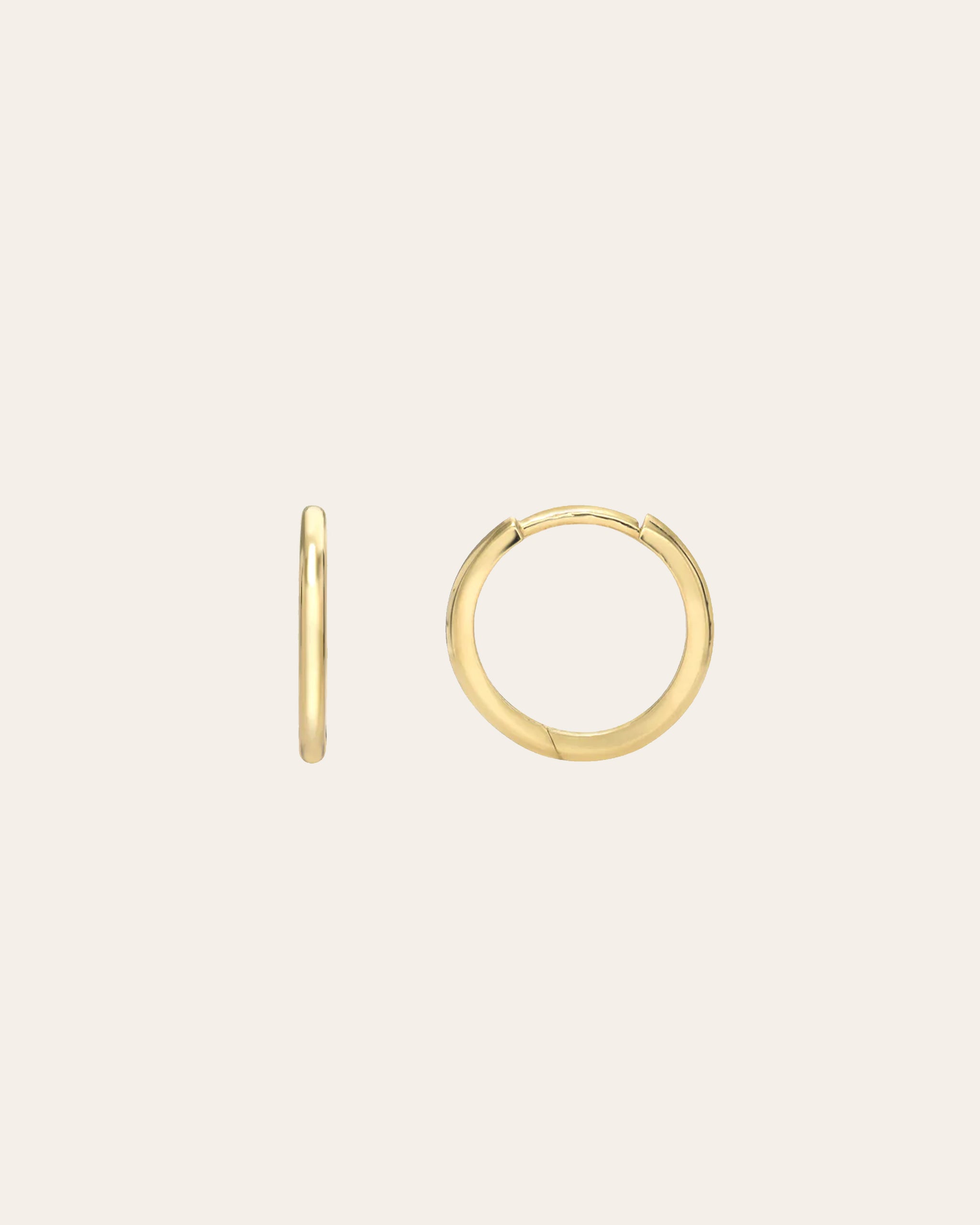 14k Gold Safety Pin Earring - Zoe Lev Jewelry