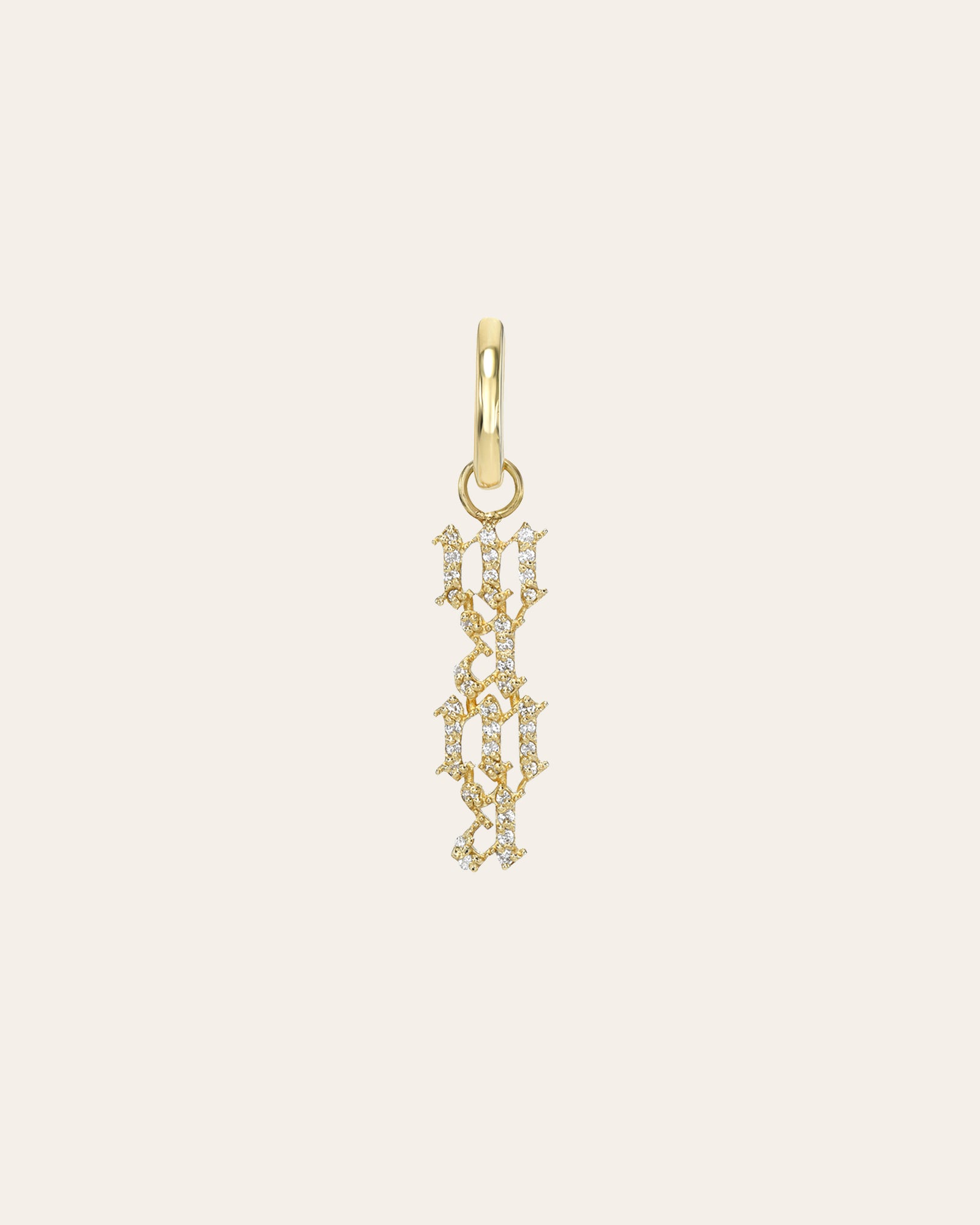 14k Gold Medium Thick Hoop Earrings - Zoe Lev Jewelry