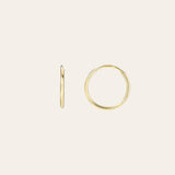 14k Gold Mini Thread Hoop Earrings Hoops & Huggies Zoe Lev Jewelry