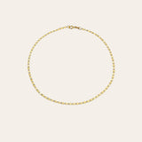 14k Gold Mirror Chain Anklet Chains Zoe Lev Jewelry