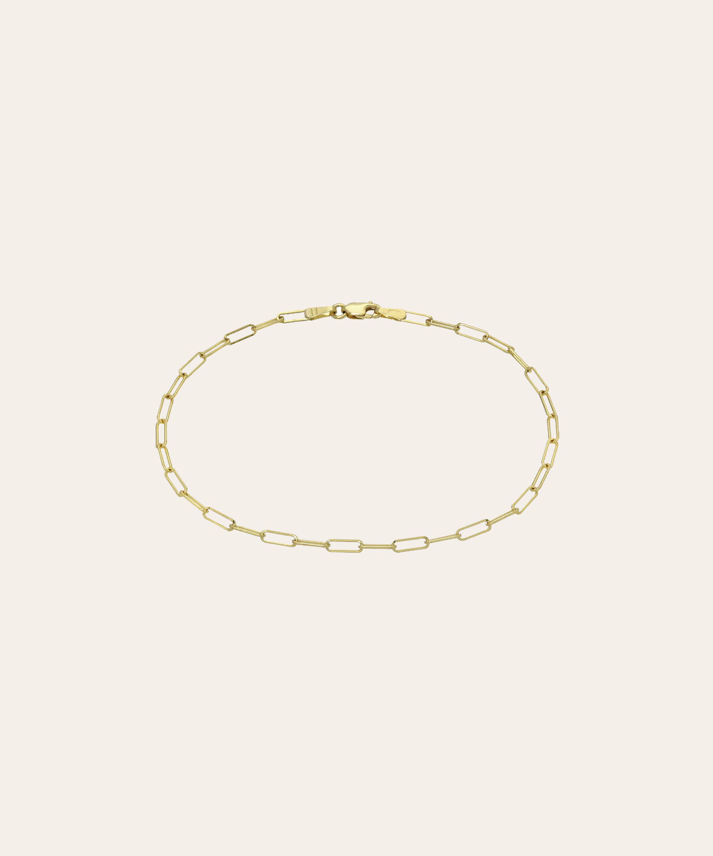 14k Gold Open Link Chain Bracelet Chains Zoe Lev Jewelry