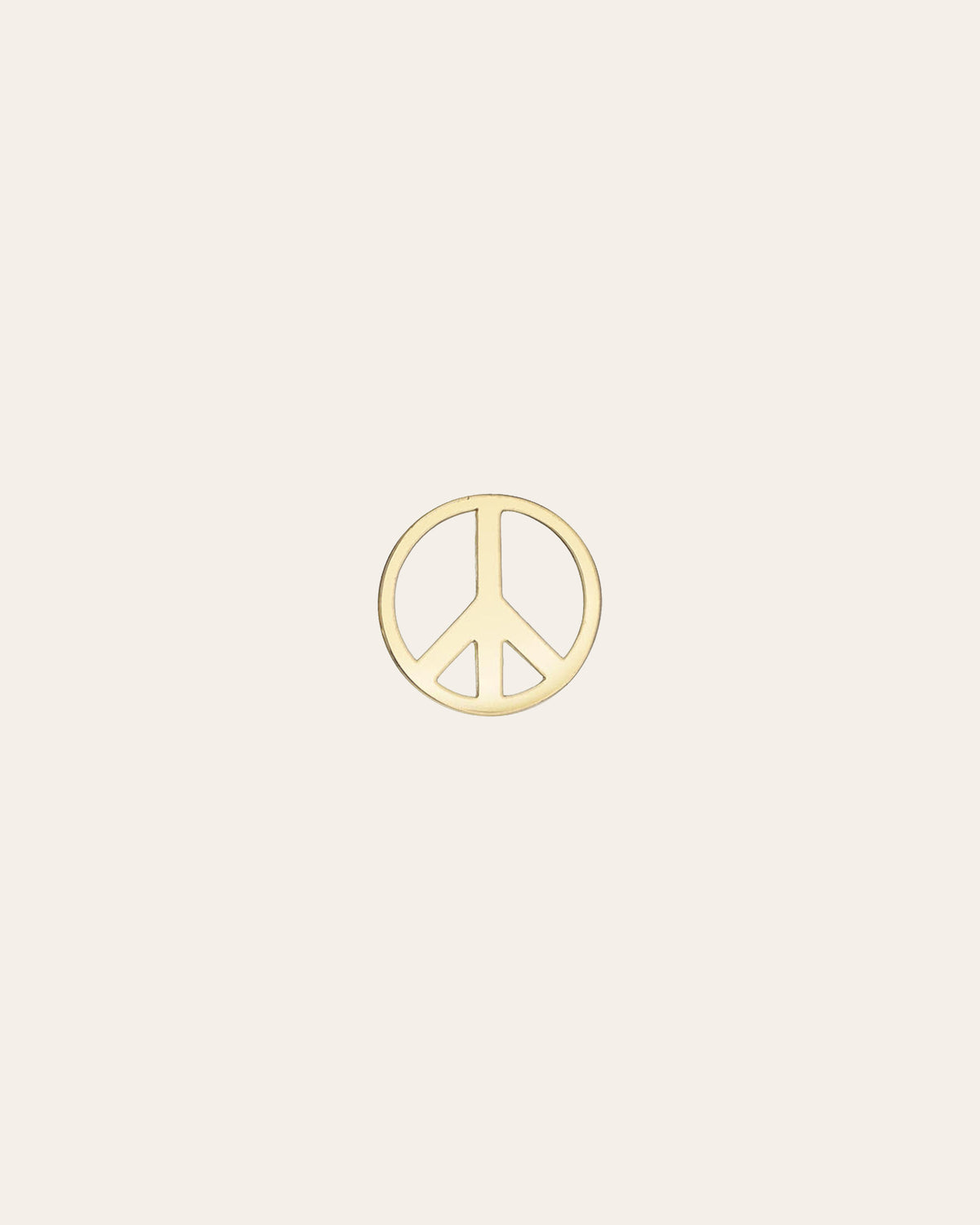 14k Gold Peace Sign for Locket