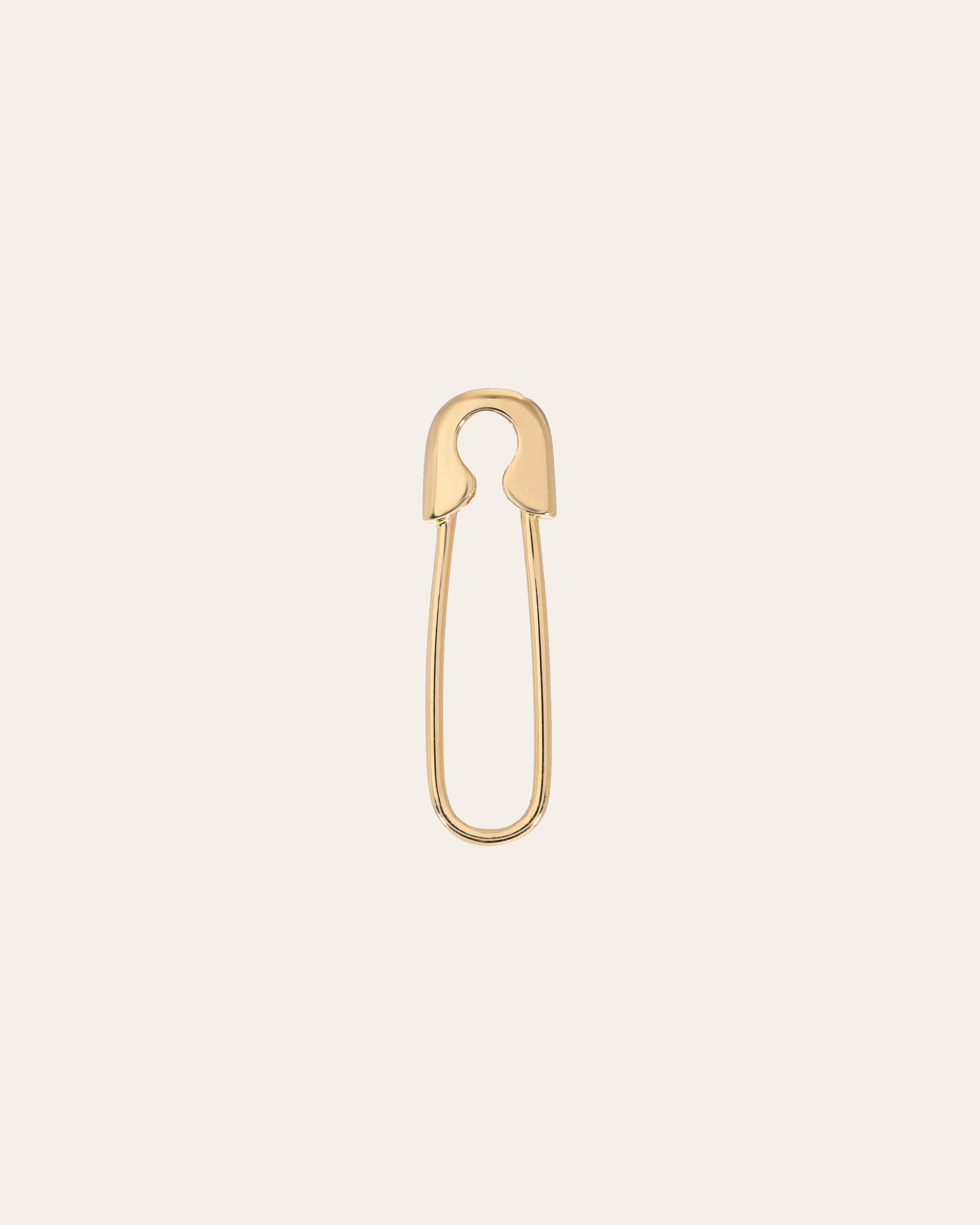 14k Gold Safety Pin Earring - Zoe Lev Jewelry