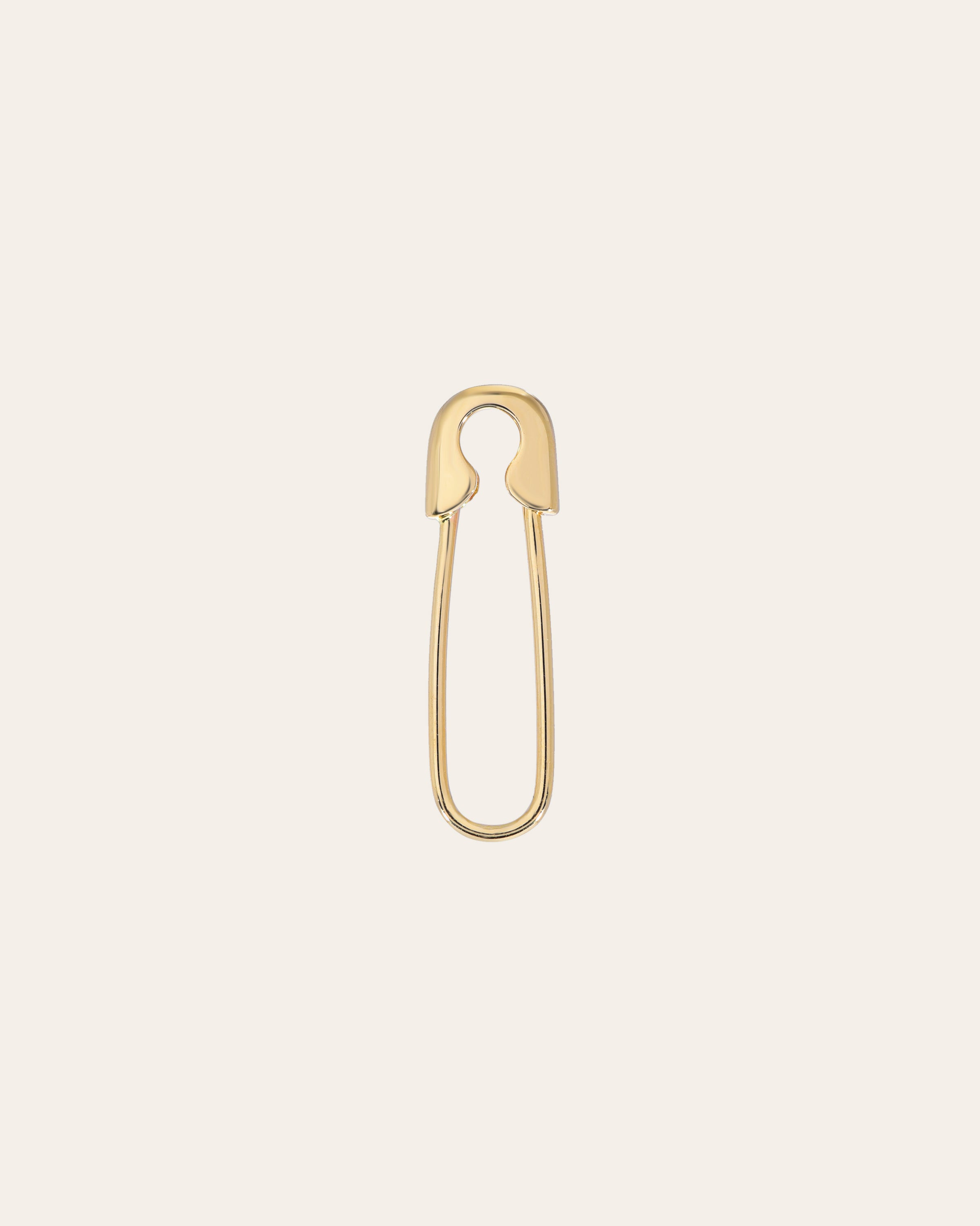 14k Gold Safety Pin Pendant Zoe Lev Jewelry