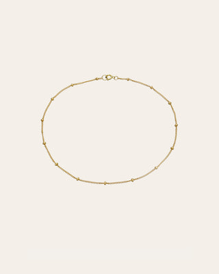 14k Gold Segment Chain Anklet