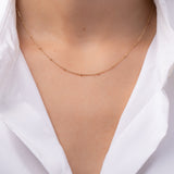 14k Gold Segment Chain Link Necklace Chains Zoe Lev Jewelry