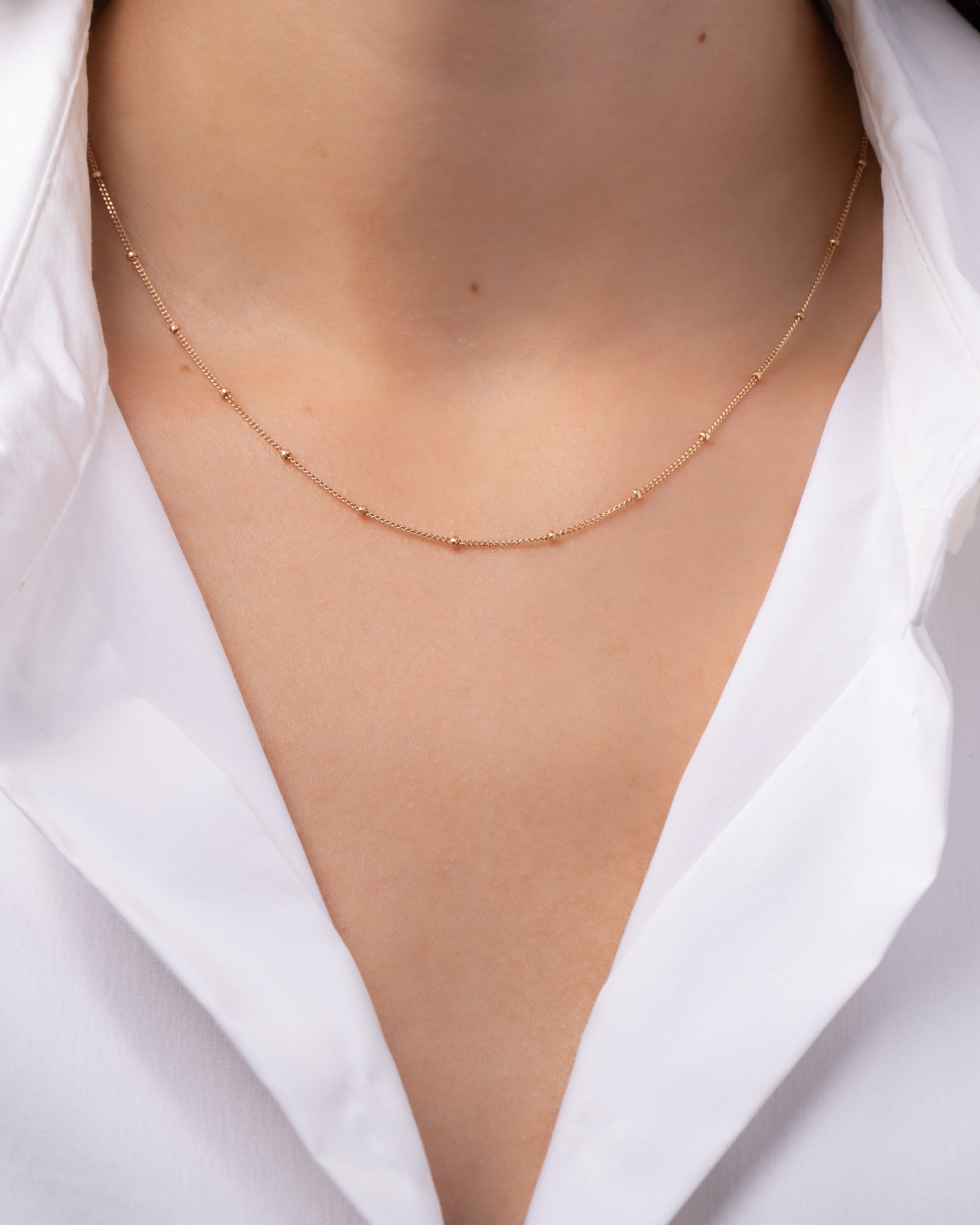 14k Gold Segment Chain Link Necklace Chains Zoe Lev Jewelry