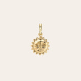 14k Gold Sun Pendant Zoe Lev Jewelry