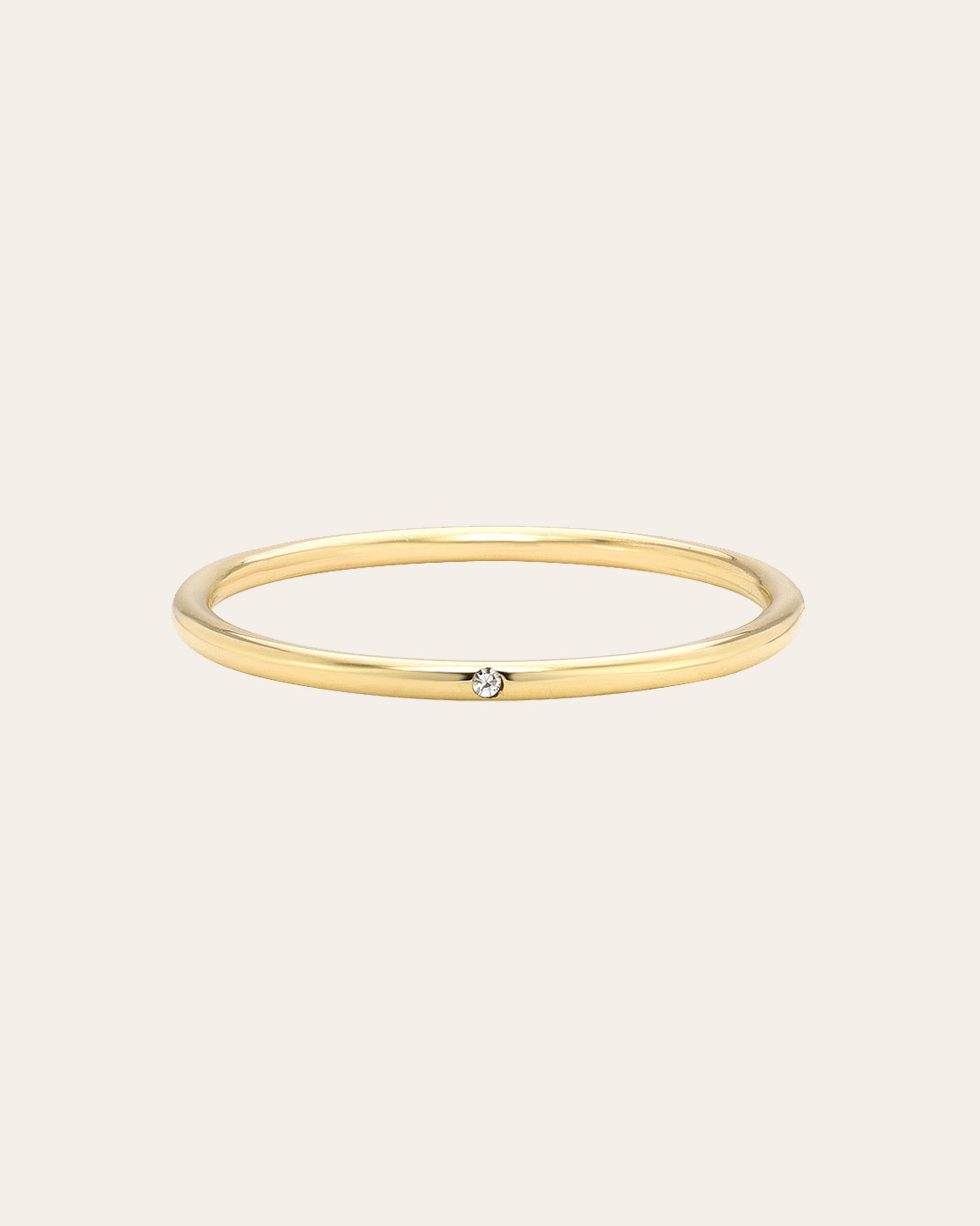 Thin band small diamond ring Clearance