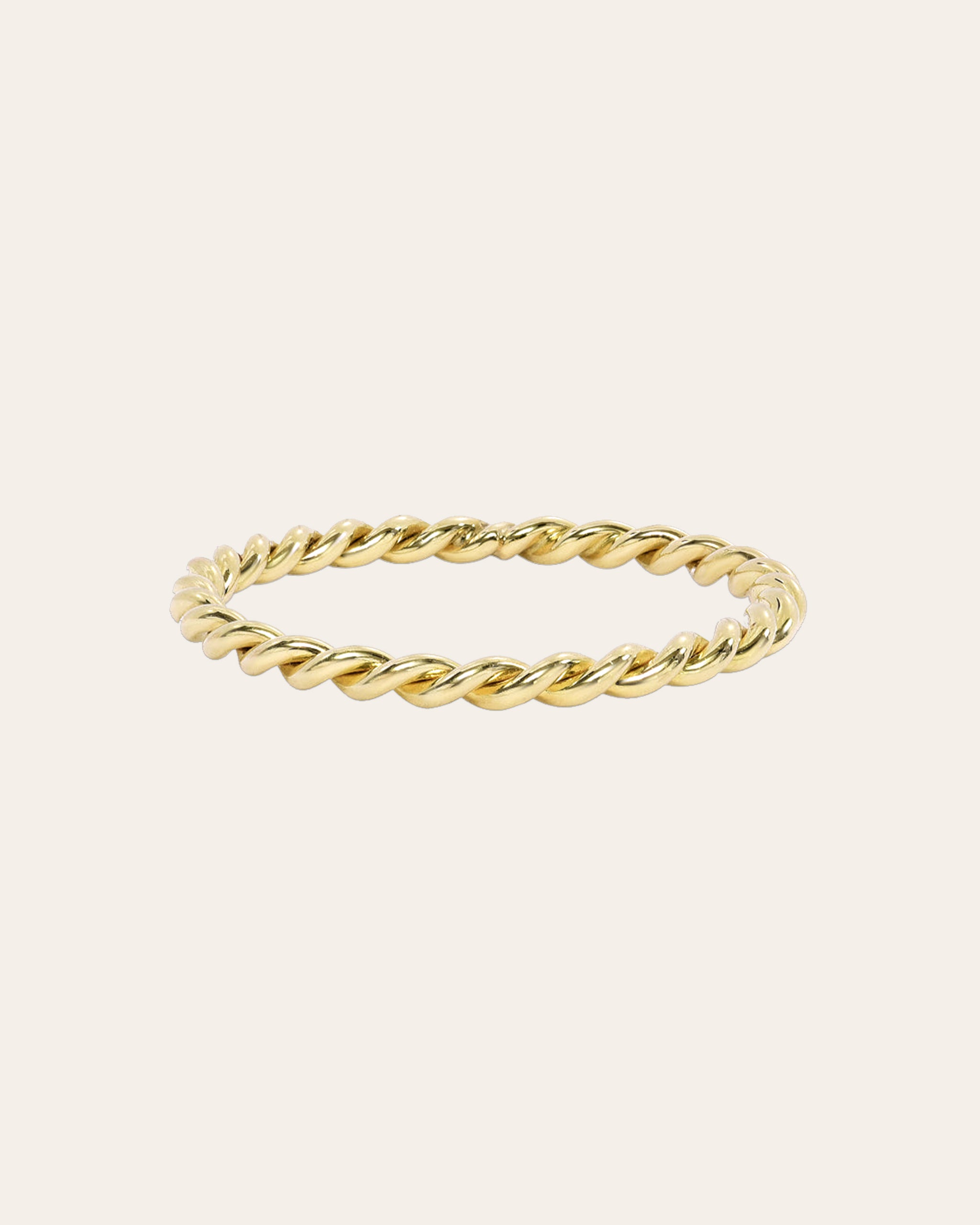 Buy Solid Gold Thin Twist Ring 24k, 22k, 18k, 14k, 9k Pure Yellow Gold  Women's Gold Stacker Ring Handmade Natural Minimalist Jewellery Online in  India - Etsy