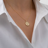 14k Gold and Diamond Lion Medallion Pendant SAMPLE SALE Zoe Lev Jewelry