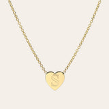 14k Gold Heart Necklace Personalized Zoe Lev Jewelry