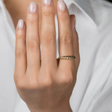 14k Gold Croissant Ring Zoe Lev Jewelry