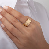 Large Diamond Cigar Bar Ring Zoe Lev Jewelry