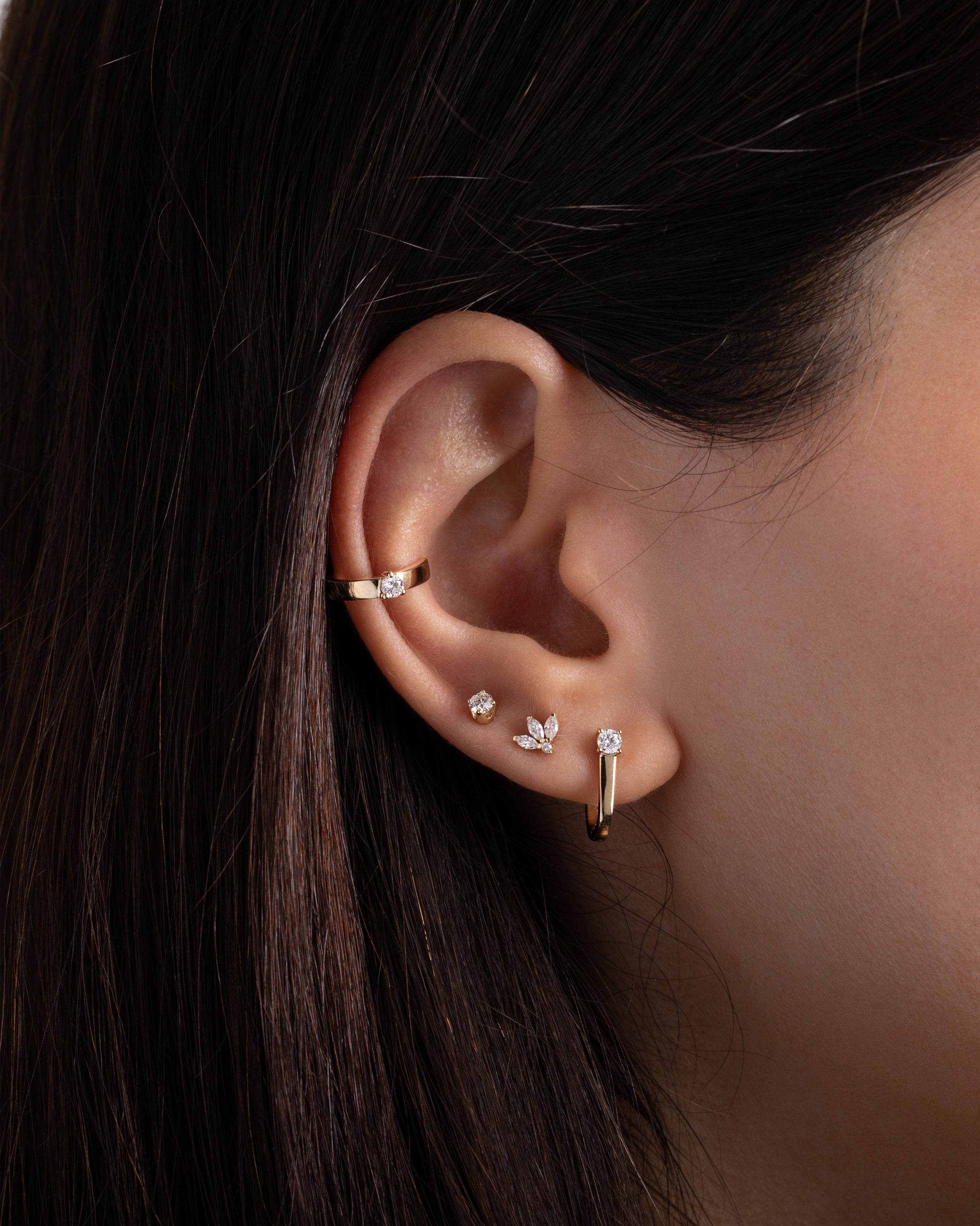 4 Prong Diamond Stud Earrings Zoe Lev Jewelry