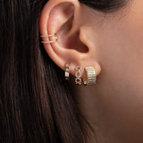 Double Row Diamond Ear Cuff Zoe Lev Jewelry