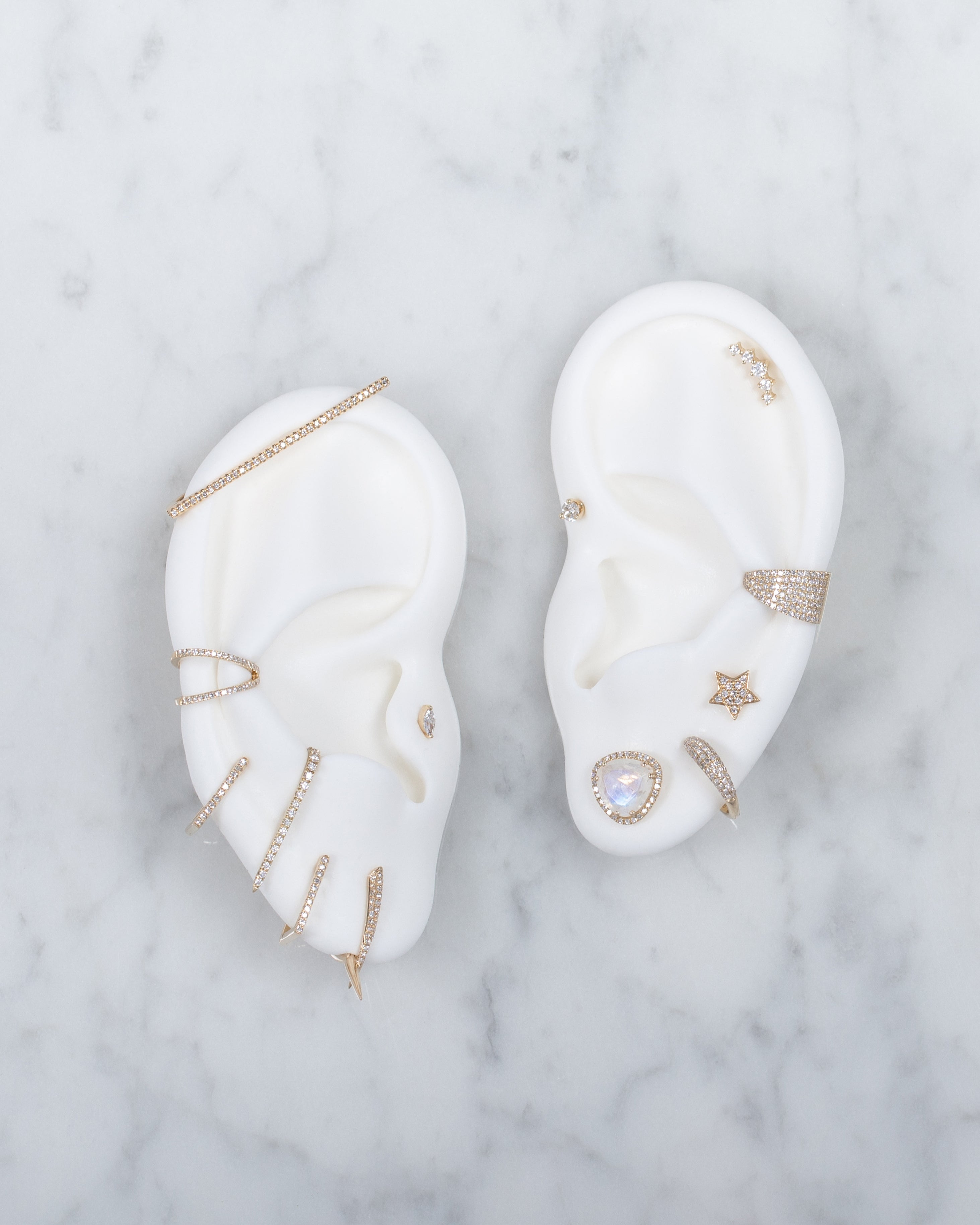 Diamond Claw Earrings Zoe Lev Jewelry