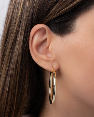 Gold Vermeil Large Thick Hoops