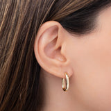 Thick Oval Hoops Vermeil Zoe Lev Jewelry