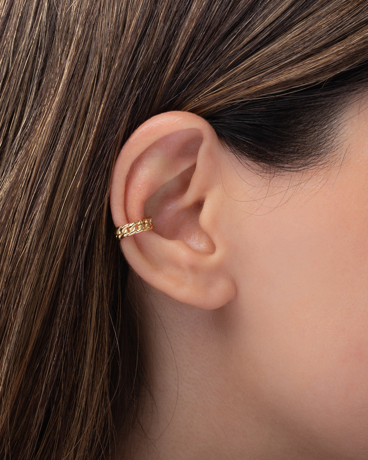 Gold Vermeil Cuban Link Ear Cuff