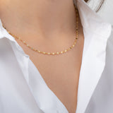 Mirror Chain Necklace Vermeil Zoe Lev Jewelry