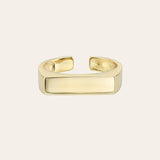 Bar Ring Vermeil Zoe Lev Jewelry Yellow Gold Vermeil
