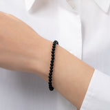 4mm Black Onyx Bead Bracelet Bead Bracelets Zoe Lev Jewelry
