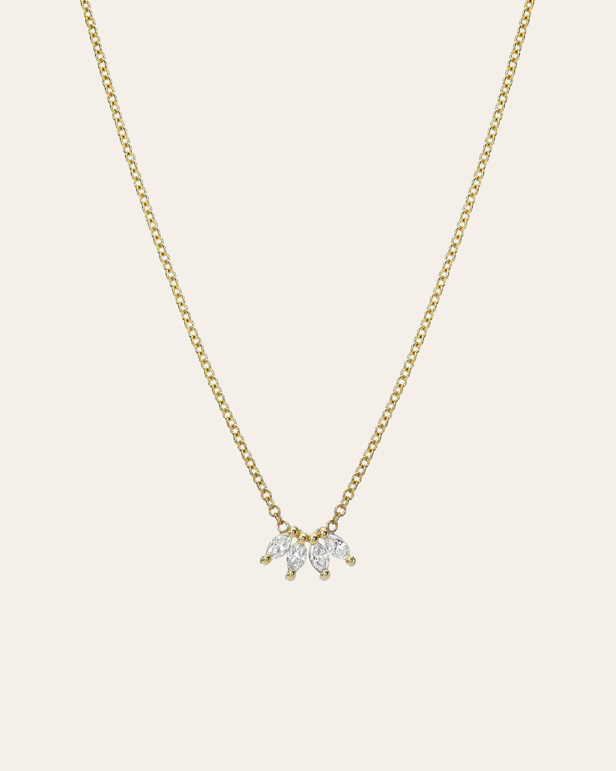 4 Marquise Diamond Necklace