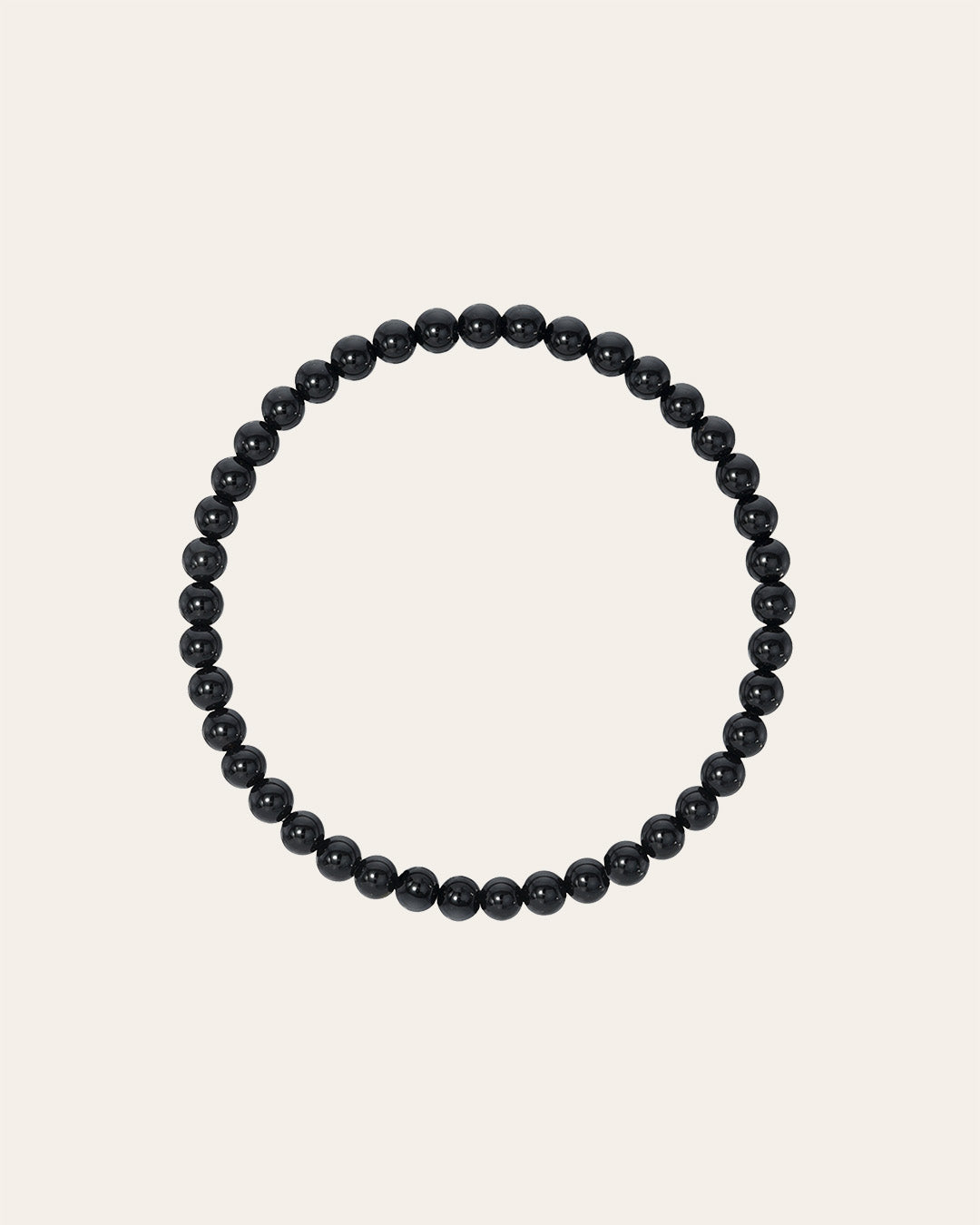 4mm Black Onyx Bead Bracelet Bead Bracelets Zoe Lev Jewelry