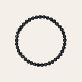 4mm Black Onyx Bead Bracelet Bead Bracelets Zoe Lev Jewelry