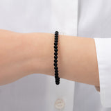 4mm Black Onyx Bead Bracelet Bead Bracelets Zoe Lev Jewelry