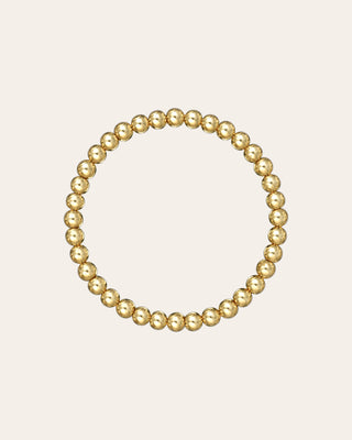 5mm Gold Bead Bracelet