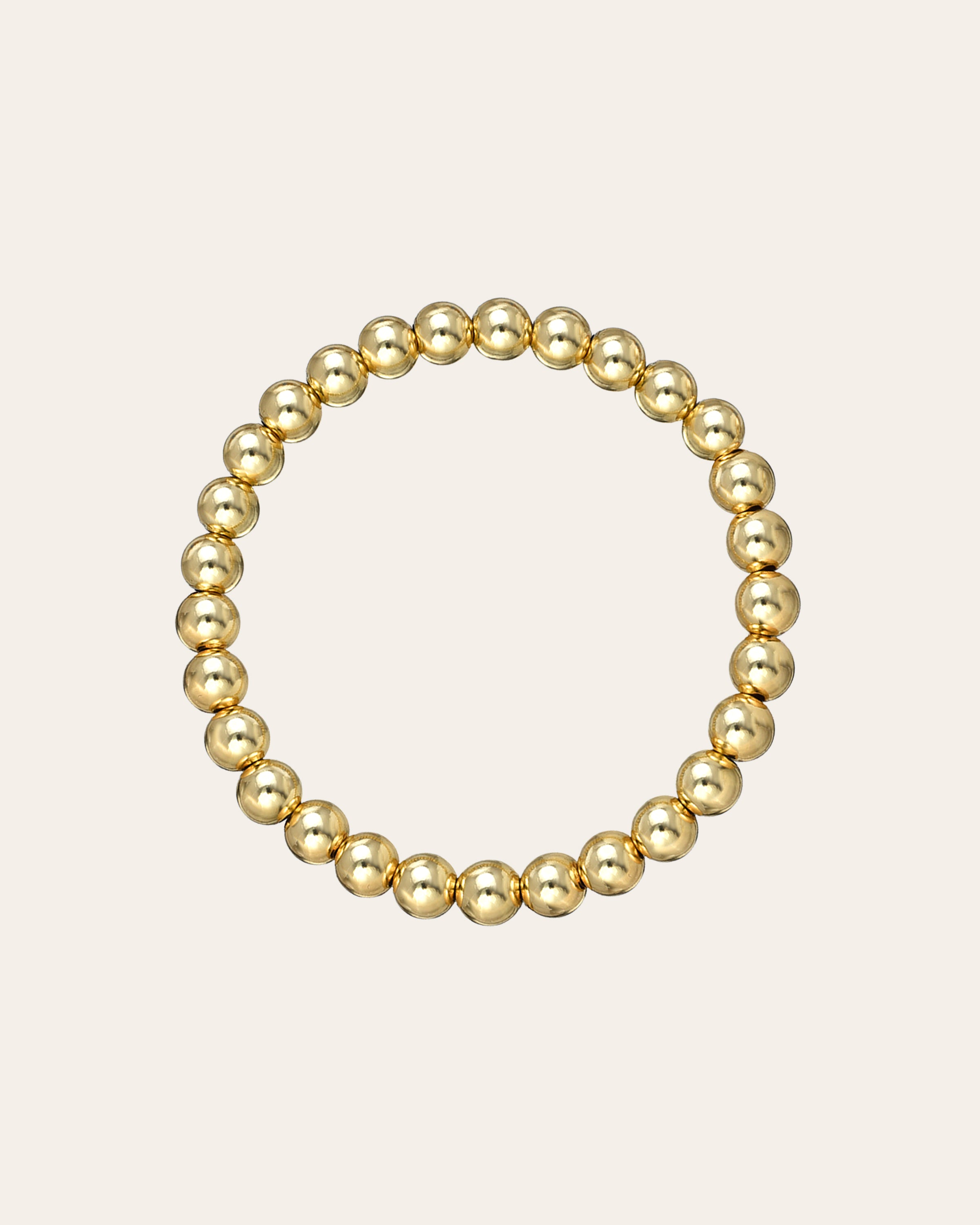 6mm Gold Bead Bracelet Zoe Lev Jewelry