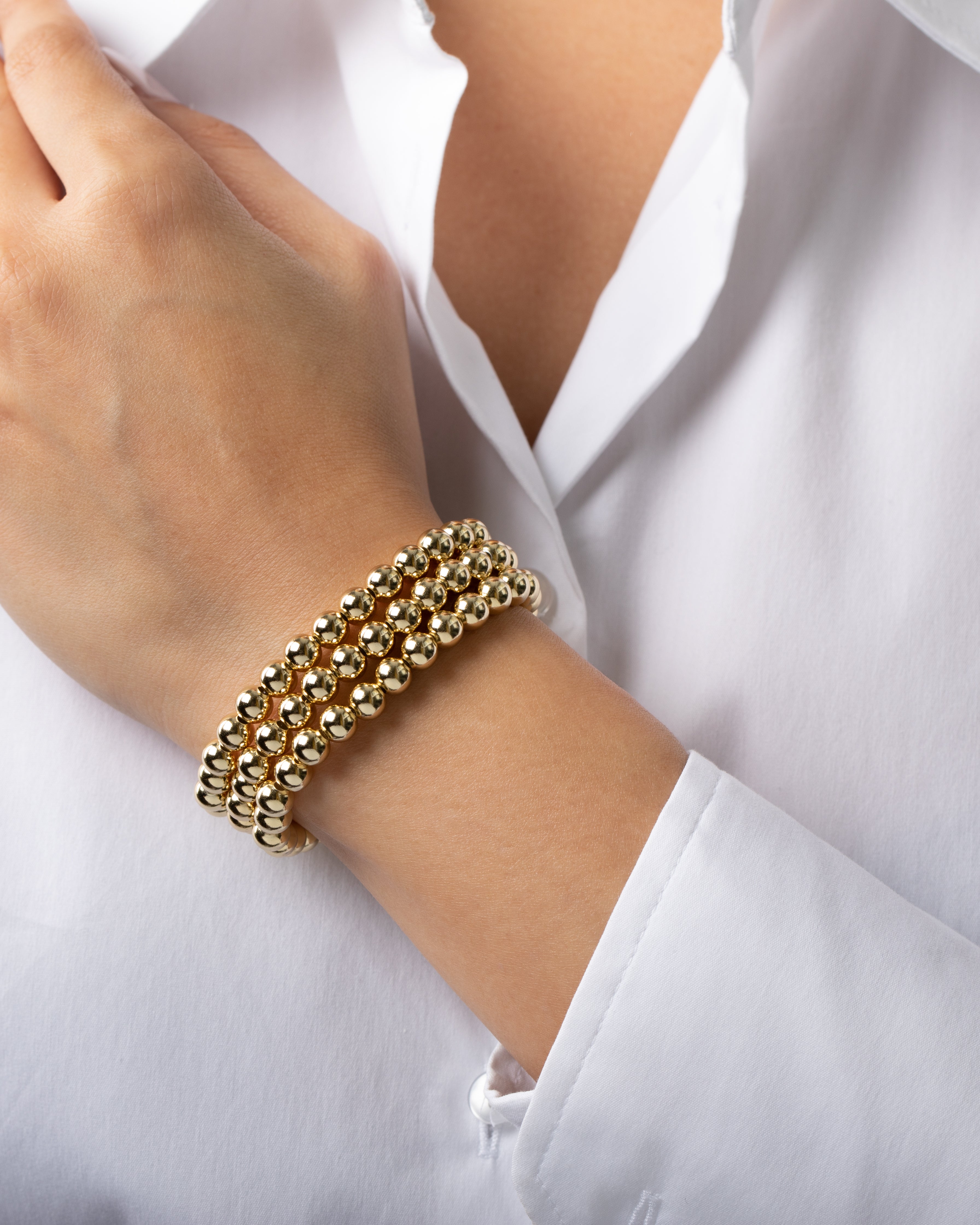 6mm Bead Bracelet Stack Bead Bracelets Zoe Lev Jewelry