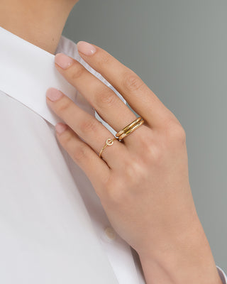 14k Gold Initial Ring