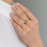 14k Gold Large Band - 5.5 SAMPLE SALE Zoe Lev Jewelry