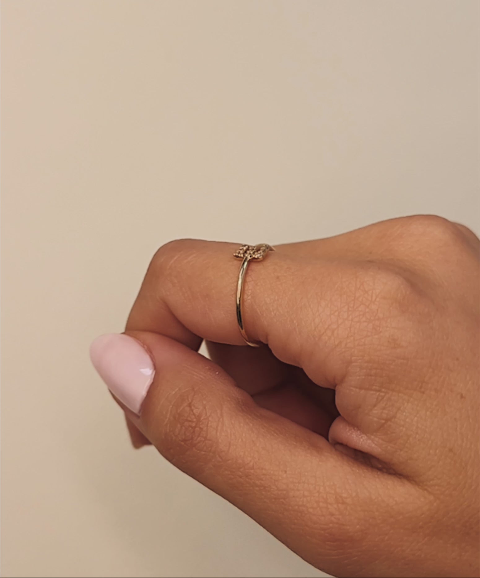 Diamond Initial Ring