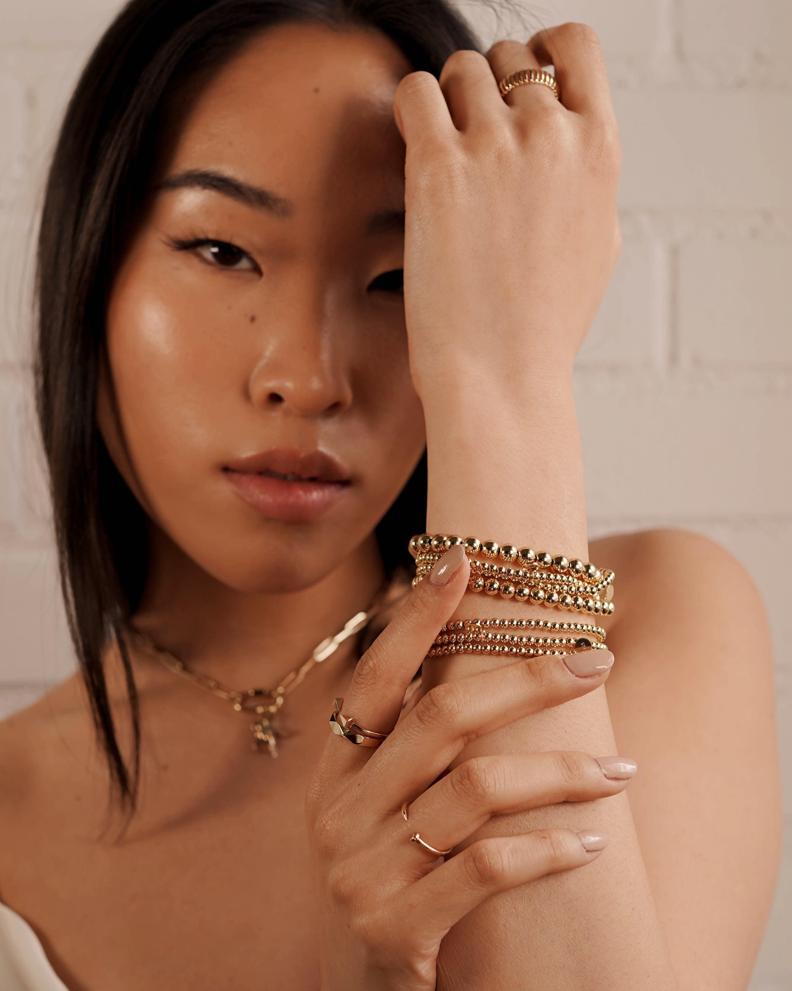 3mm & 5mm Bead Bracelet Stack Bead Bracelets Zoe Lev Jewelry