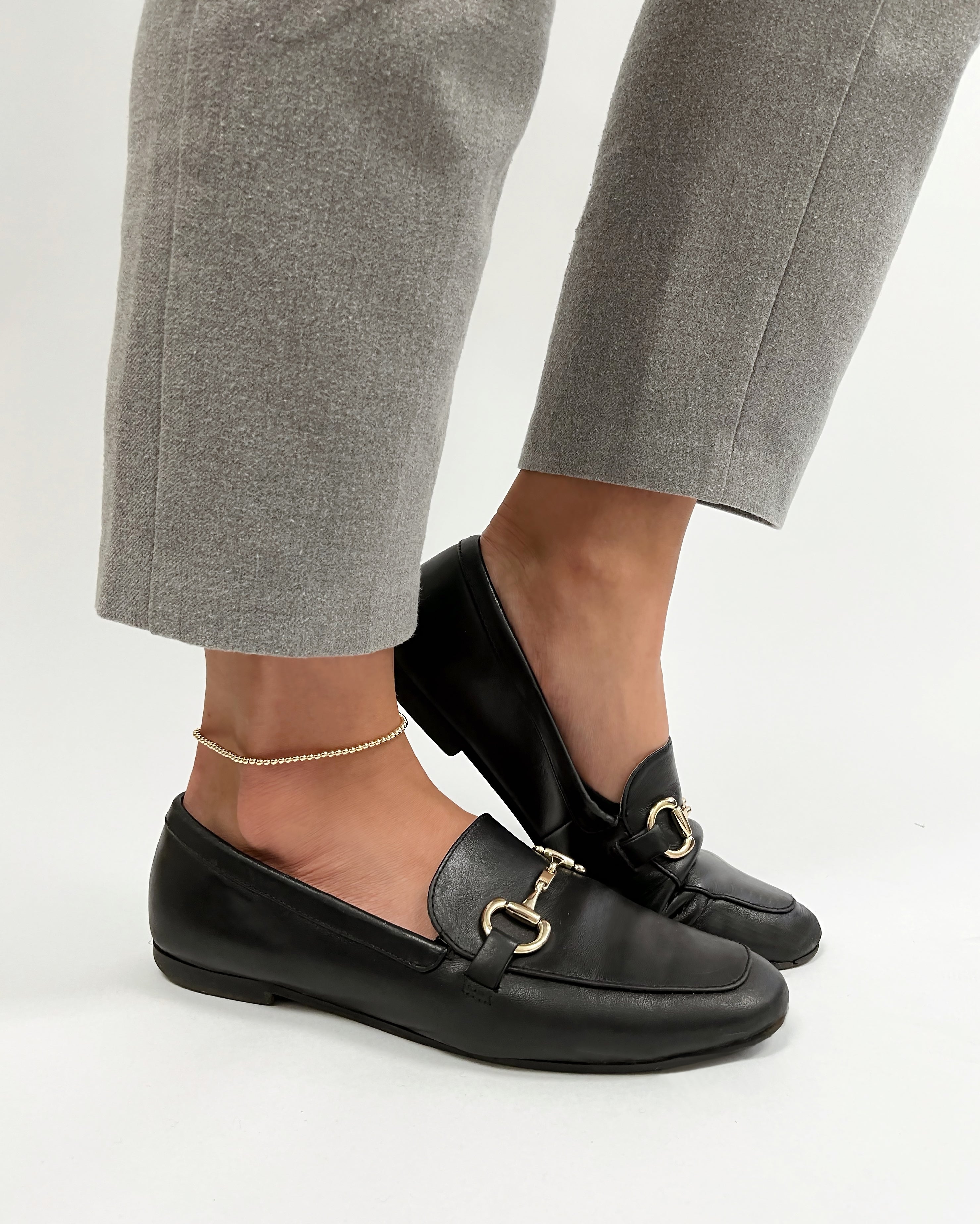 14k Gold Bead Anklet Zoe Lev Jewelry