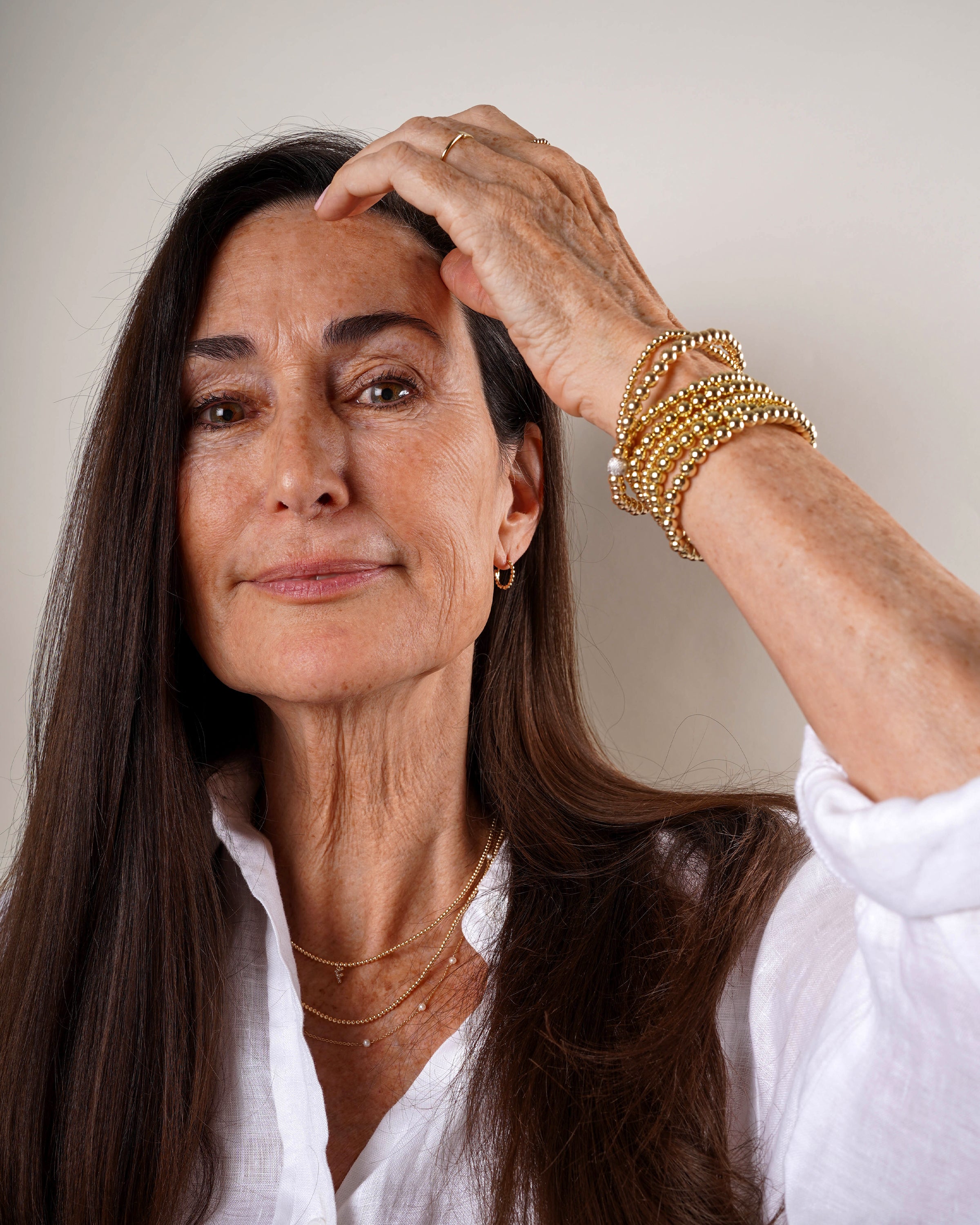 5mm Gold Bead Bracelet Zoe Lev Jewelry