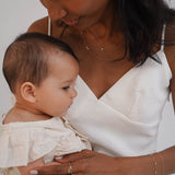 Bezel Diamond Necklace - Mommy + Me Zoe Lev Jewelry